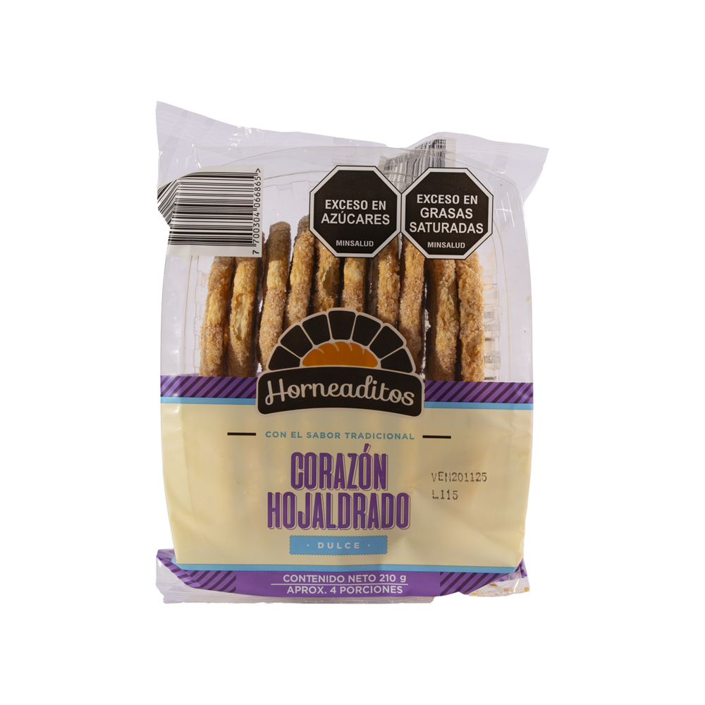CORAZONES HORNEADITOS 20 UND - 210 G