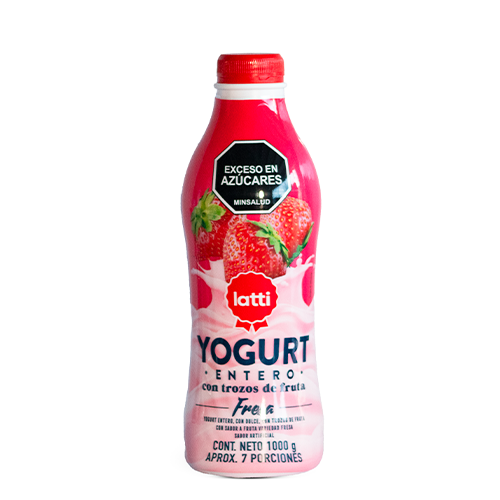 YOGURT FRUTA FRESA BOTELLA LATTI 1000 GR d1