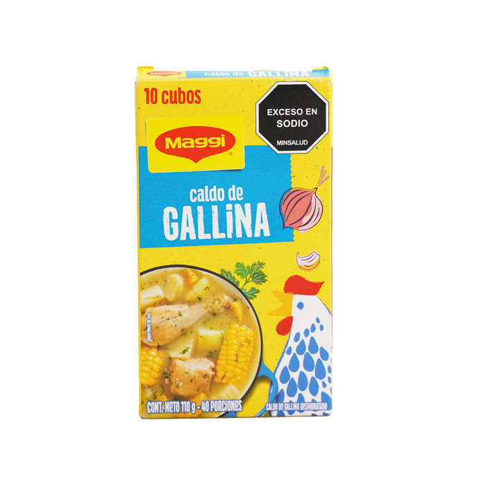 CALDO DE GALLINA MAGGI 10 UND 110 G