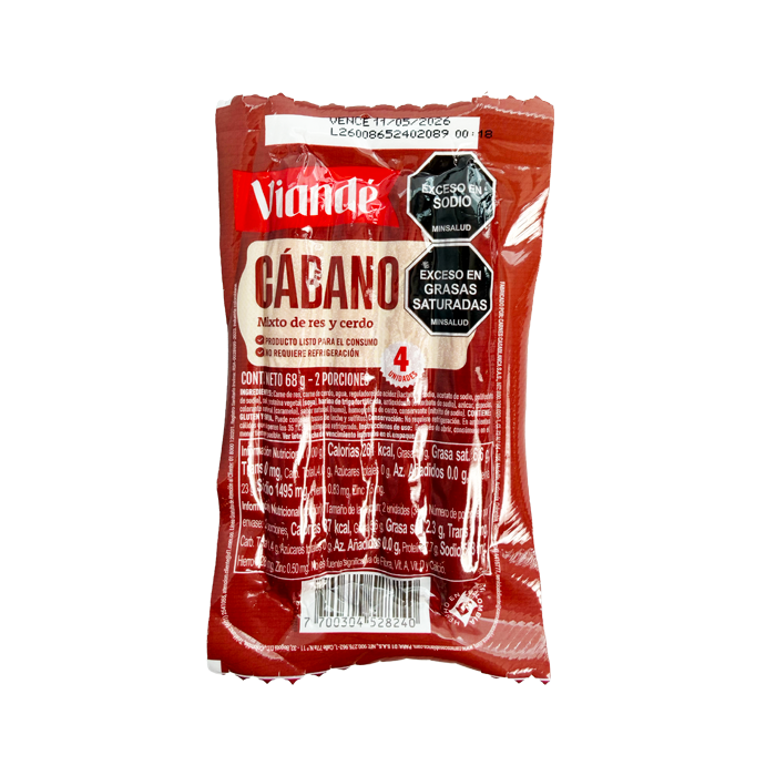 CABANO VIANDE 68 GR X 4 UD