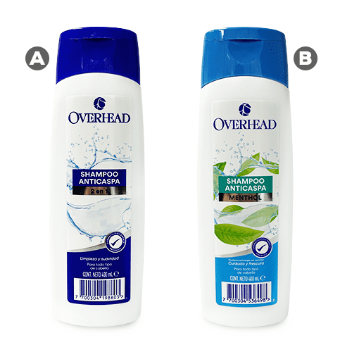 SHAMPOO ANTICASPA OVERHEAD 400 ML
