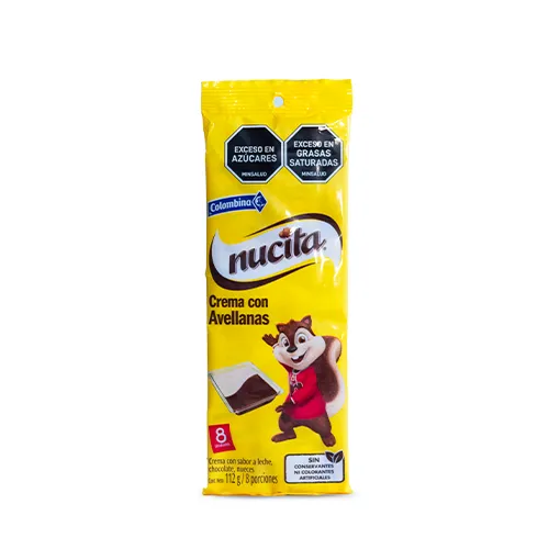 CREMA CHOCOLATE NUCITA 8UN 89.6 GR