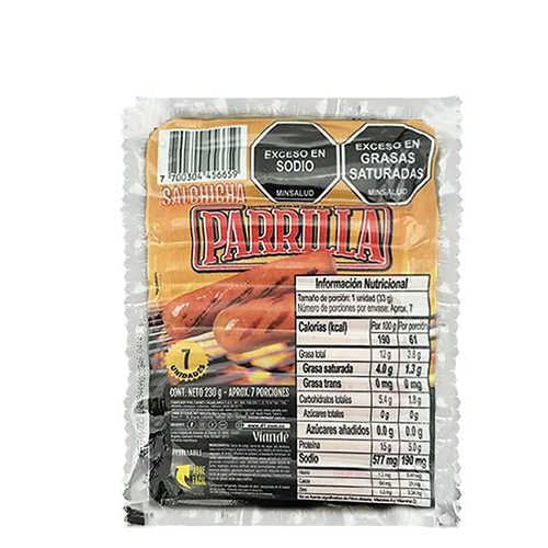 SALCHICHA PARRILLA VIANDE 230 G