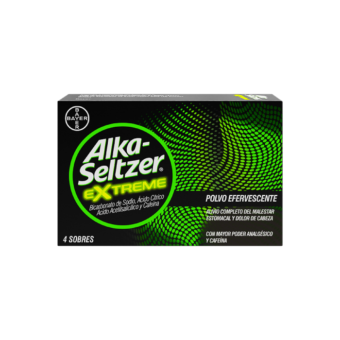 ALKA-SELTZER EXTREME 4 SOBRES