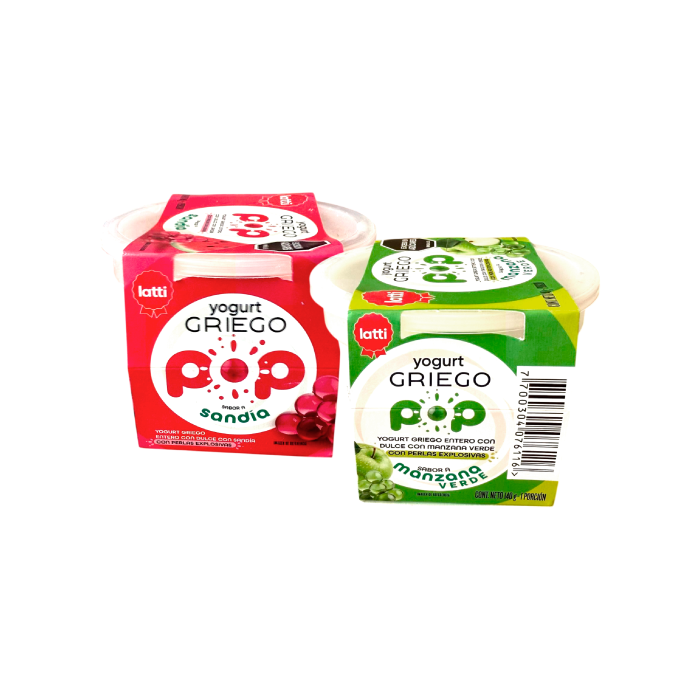 YOGUR GRIEGO LATTI POP SURTIDO 140GR