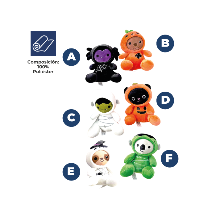 PELUCHE HALLOWEEN DULCE O TRUCO X1UD