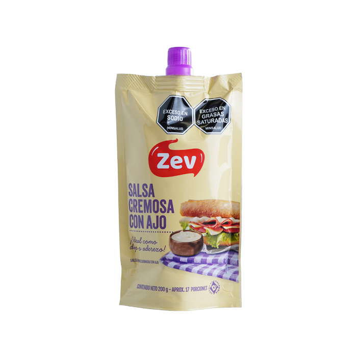 SALSA CREMOSA DE AJO ZEV 200G