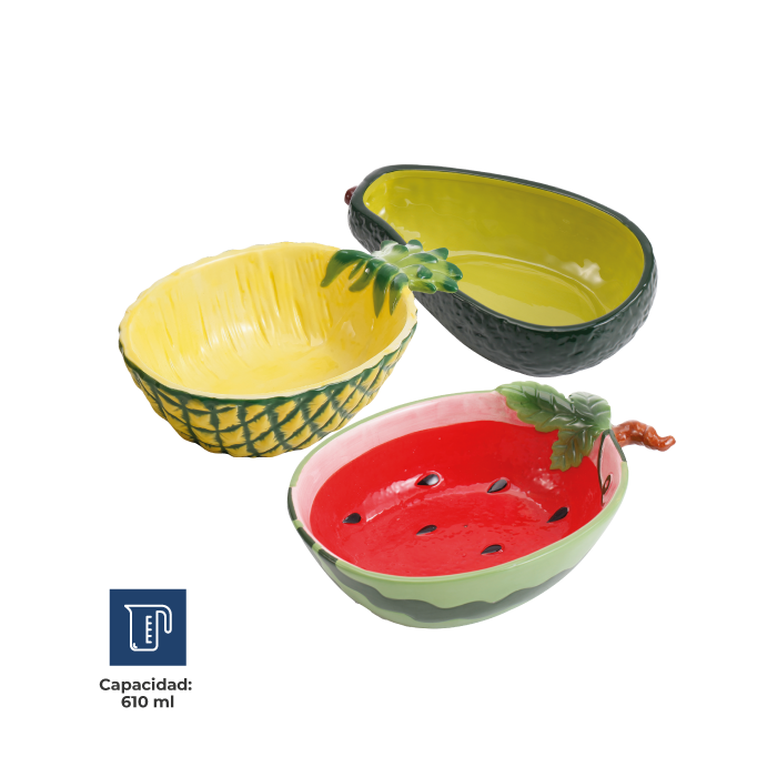 BOWL TAZÓN FRUTAS RED FLAG X1U
